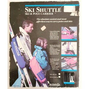 1980s Ski Shuttle Ski & Pole Carrier Bag NEW OB w/ Tags Sport Graphics VTG BAGS1